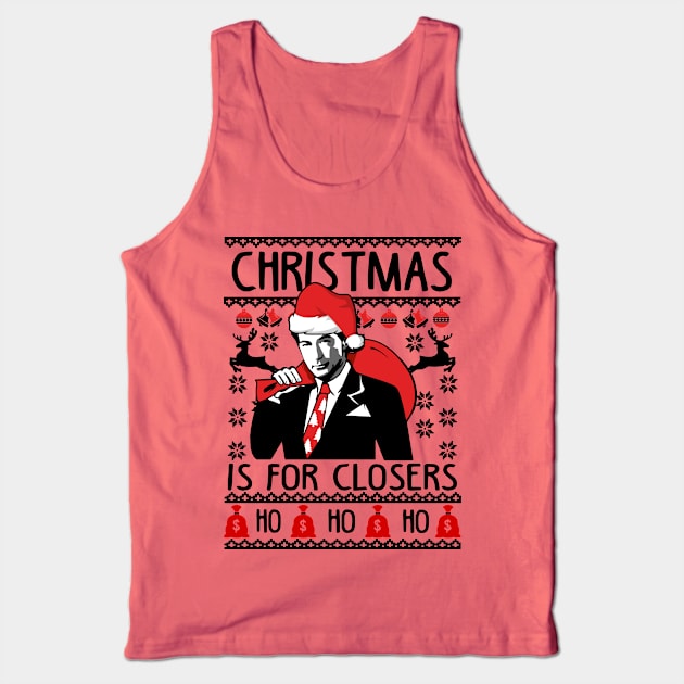 Christmas For Closers. Ugly Christmas Sweater For Sales Department. Tank Top by KsuAnn